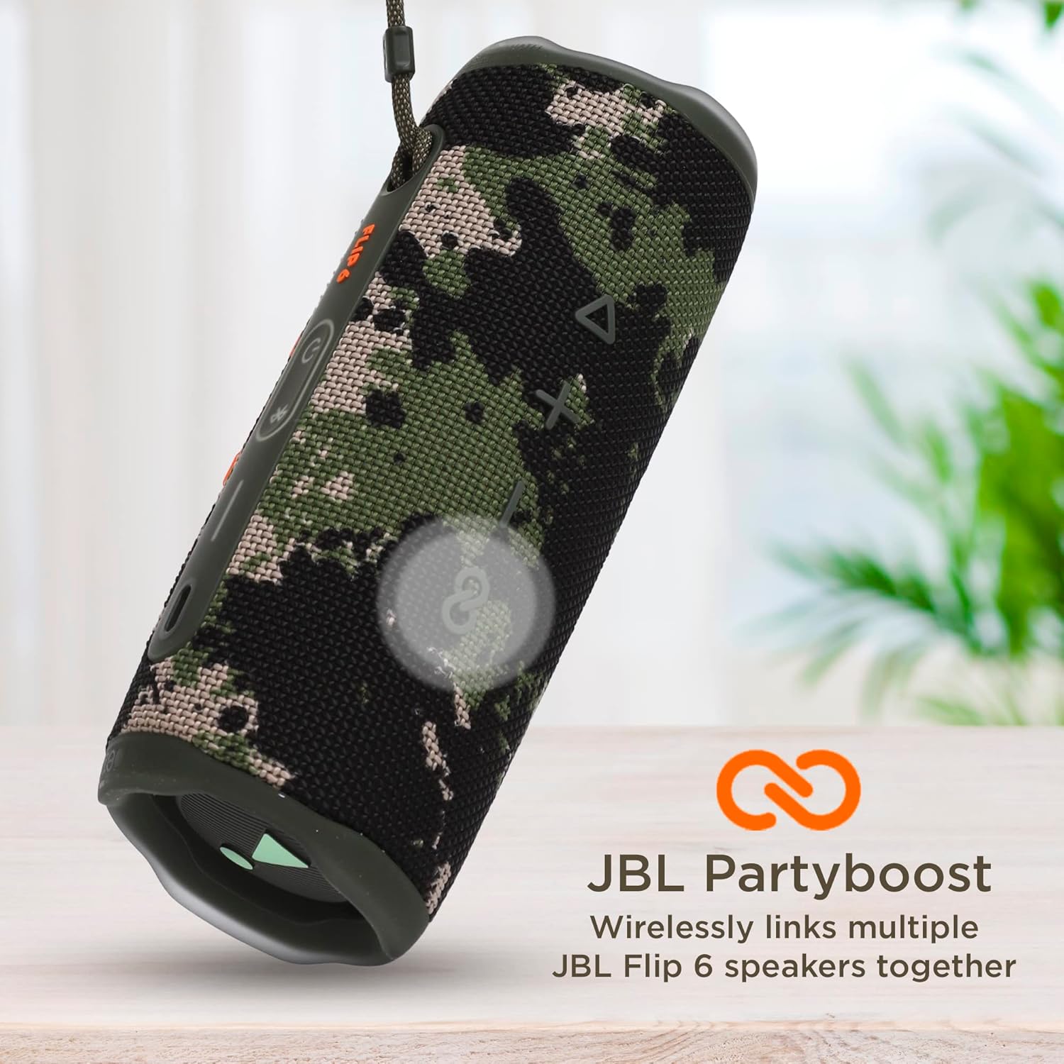 JBL Flip 6 Portable Bluetooth Speaker - Camouflage - Image 3