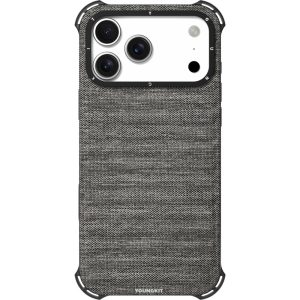 iPhone 17 Pro Max MagSafe Case Jeans Cloth Texture TPU Canvas - Grey