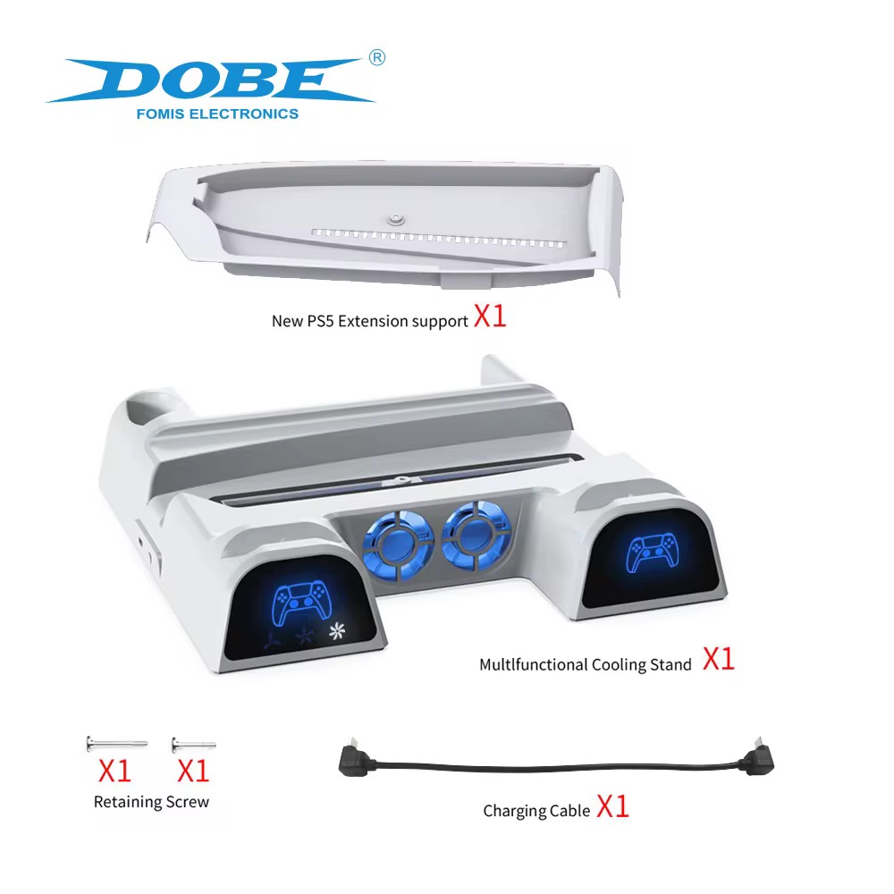 Dobe PS5 Slim Multi-Function Cooling Charging Station for PS5, PS5 Slim & PS5 Pro