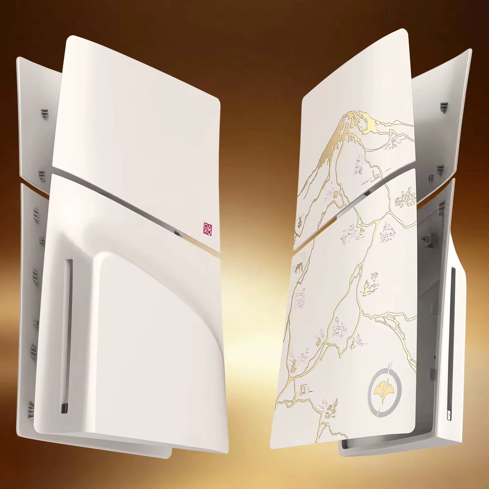 PS5 Slim Disc Edition Yotei Ghost Cover Plates | PS5 Slim Faceplate Covers Ghost of Yotei - Image 3