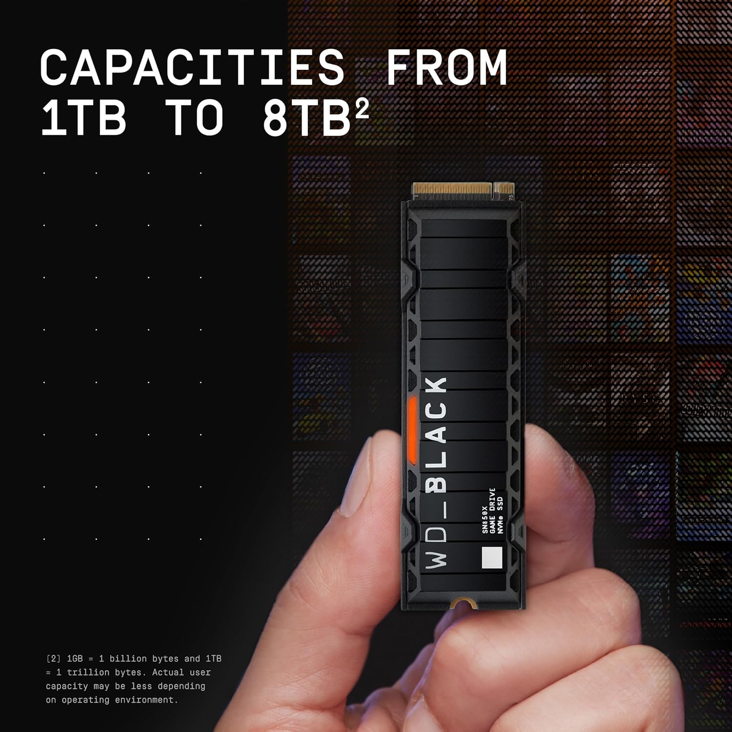 PS5 WD_BLACK SN850X 1TB NVMe SSD with Heatsink - M.2 Gaming Expansion SSD - Image 5
