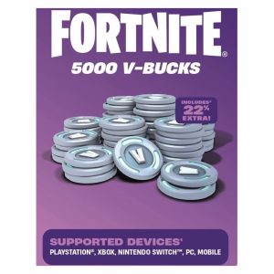 FORTNITE Digital V-Bucks 5000 - PlayStation/Xbox/Nintendo Switch/PC/Mobile [Digital Code]