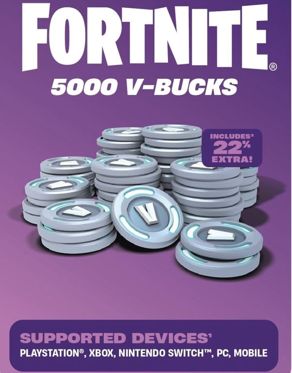 FORTNITE Digital V-Bucks 5000 - PlayStation/Xbox/Nintendo Switch/PC ...