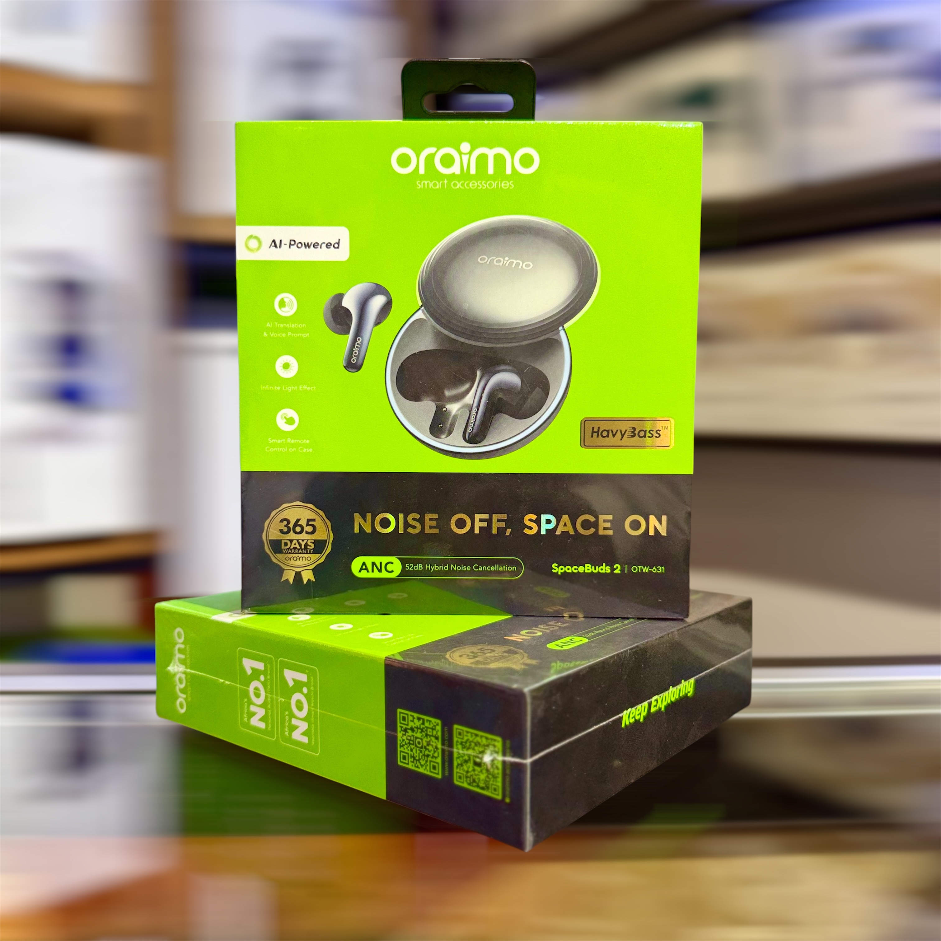 Oraimo SpaceBuds 2 AI Smart 45hrs Playtime True Wireless Earbuds - Image 2