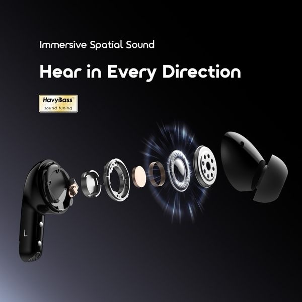 Oraimo SpaceBuds 2 AI Smart 45hrs Playtime True Wireless Earbuds - Image 6