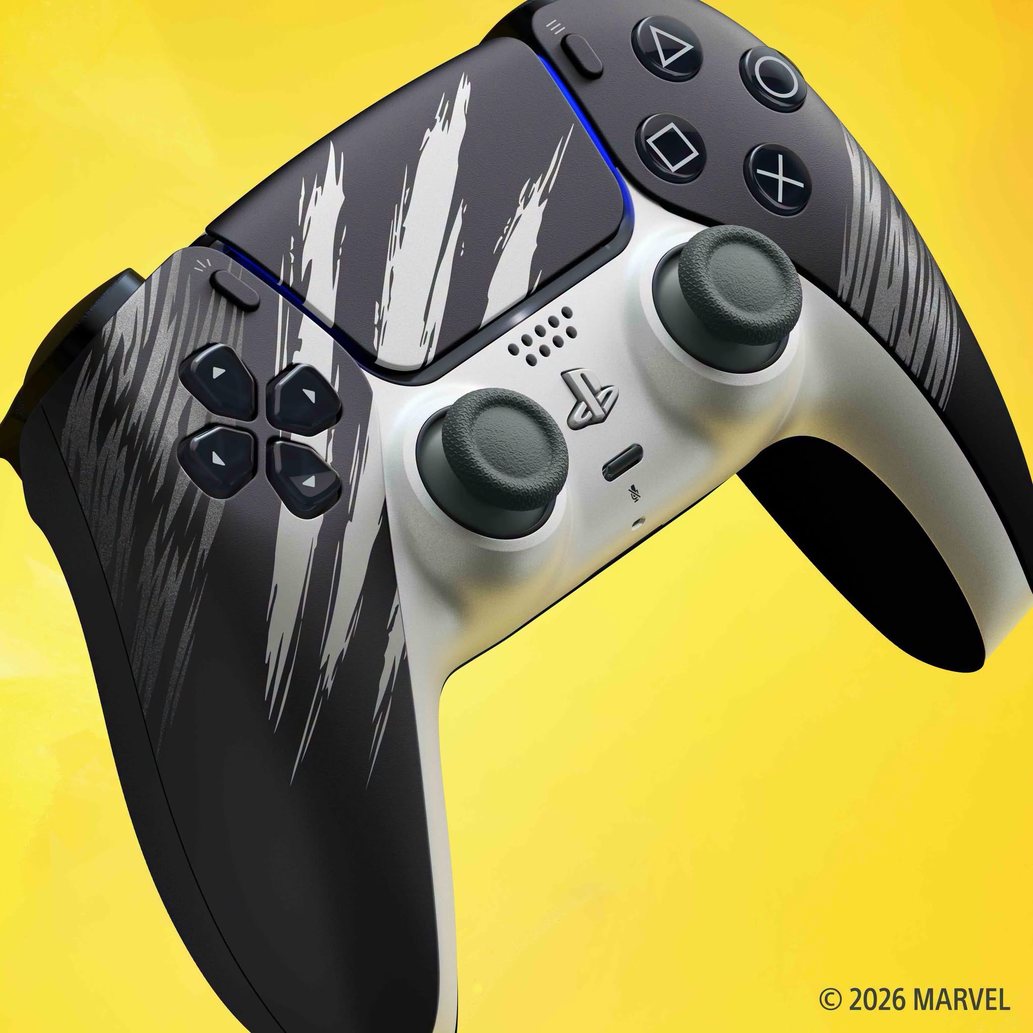 PS5 DualSense Controller Marvel's Wolverine Limited Edition - Adamantium - Image 2