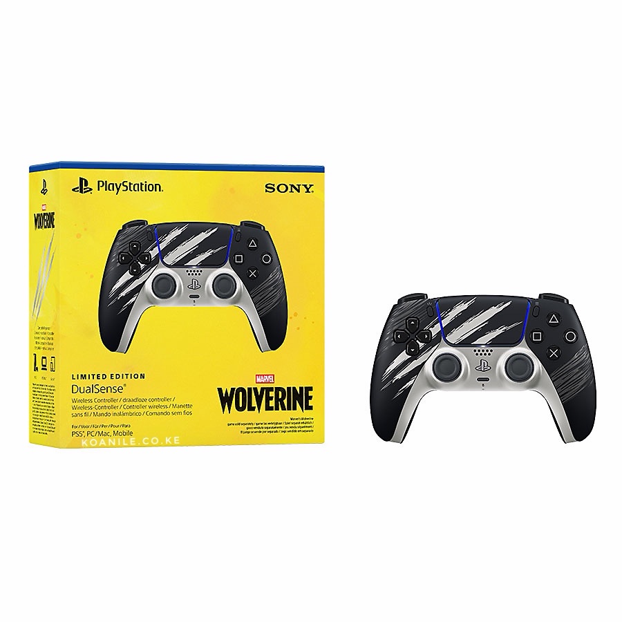 PS5 DualSense Controller Marvel's Wolverine Limited Edition - Adamantium - Image 2