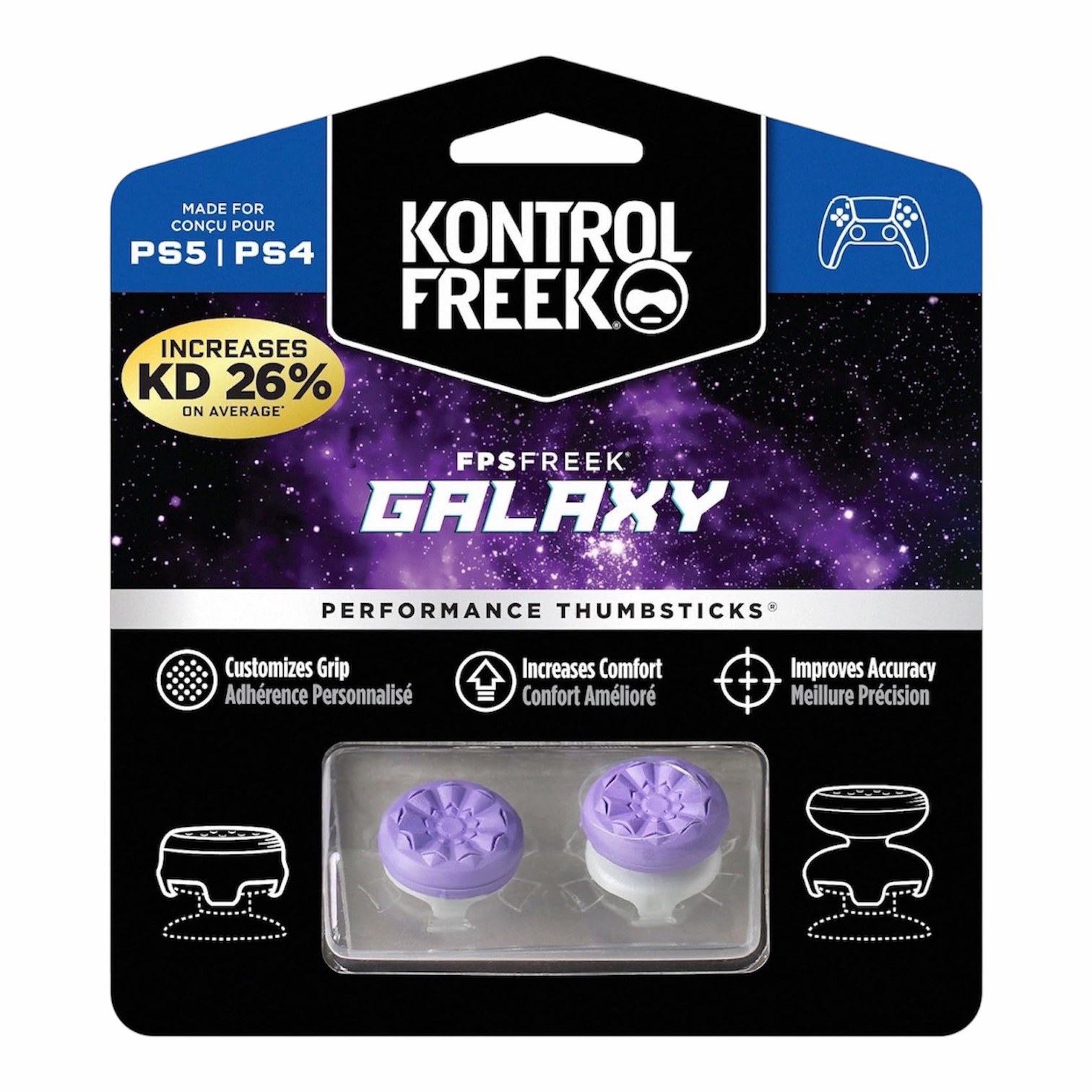 PS5 KontrolFreek FPS Freek - Galaxy Purple - Image 2