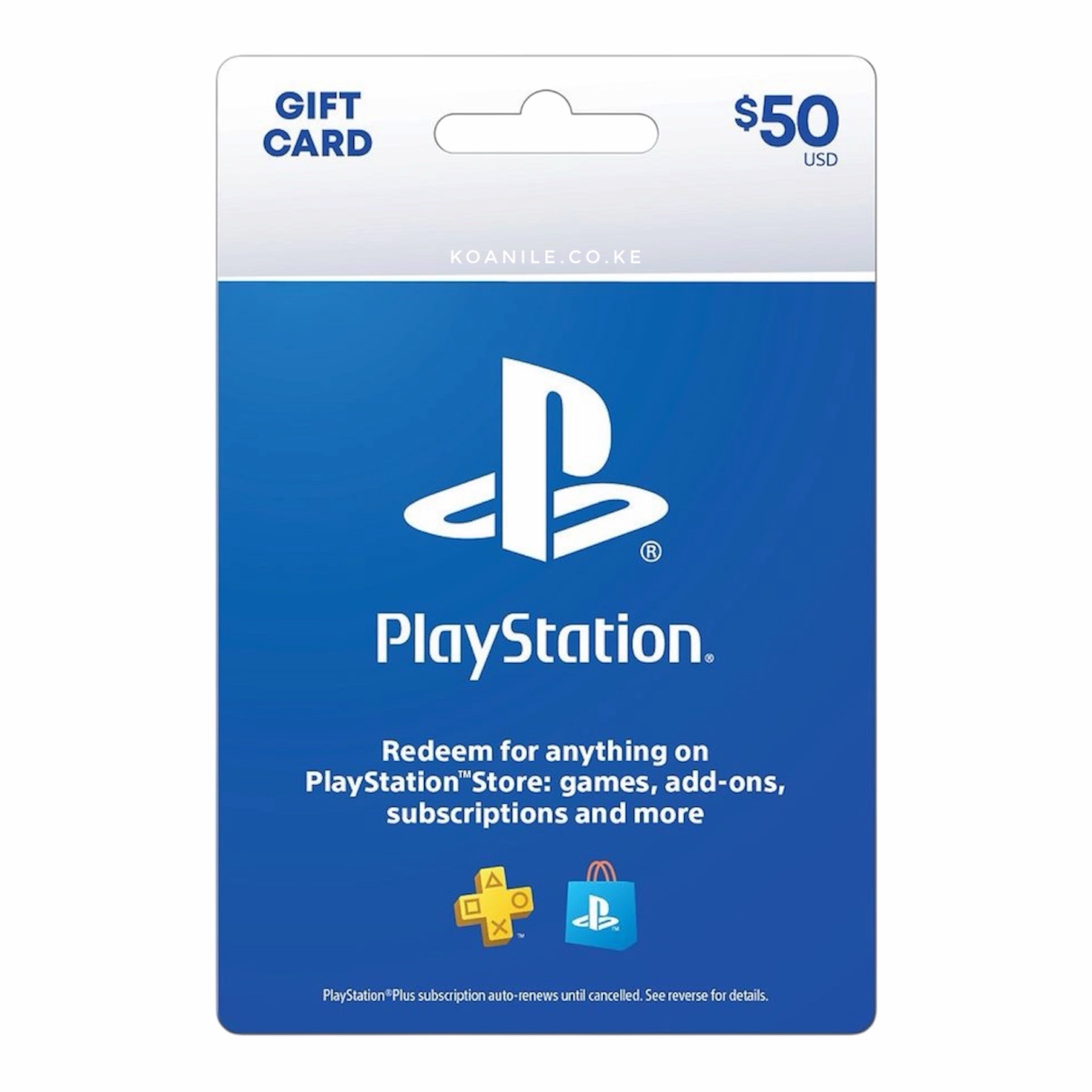 US $50 PSN Gift Card
