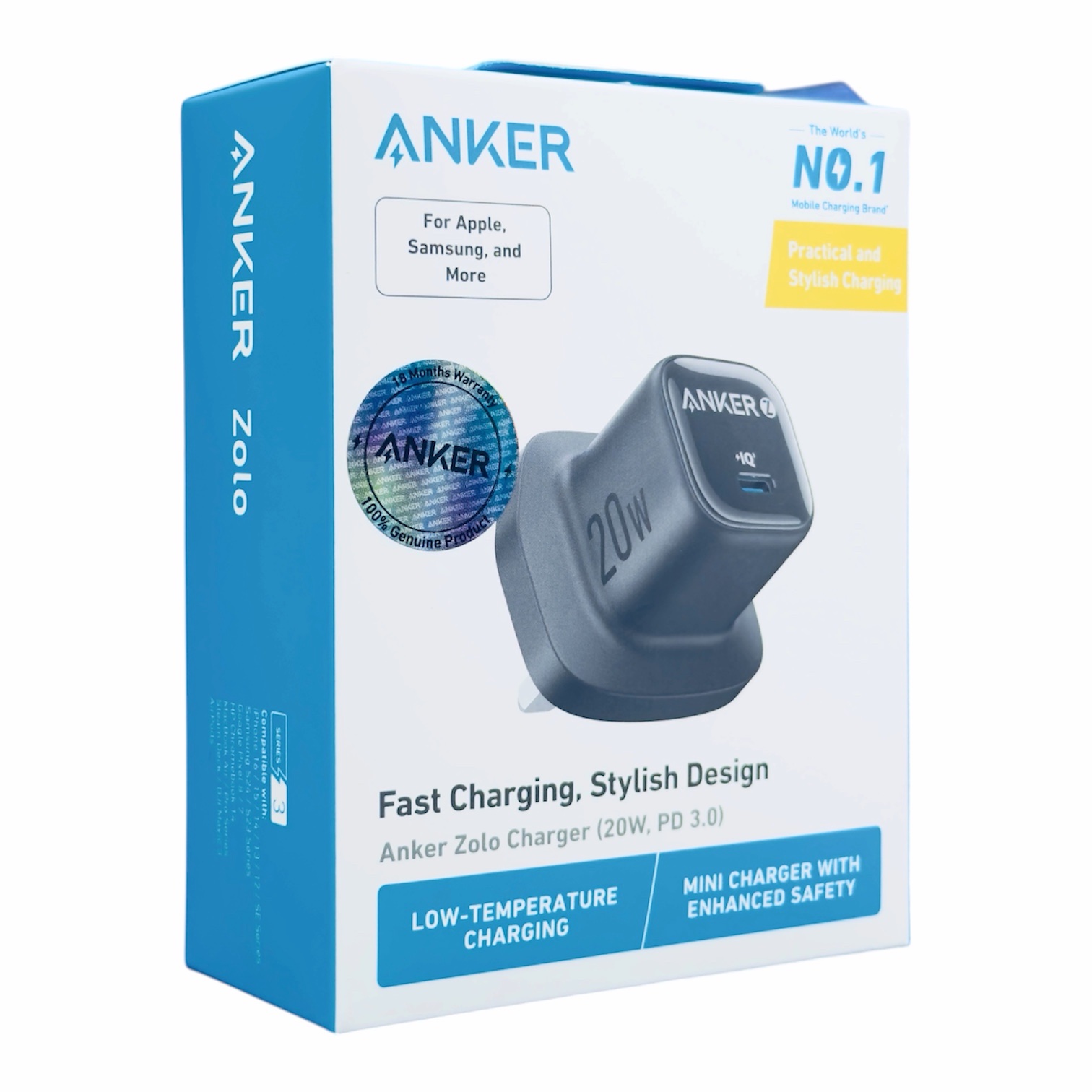 Anker Zolo Charger 20W USB C Adapter - Black