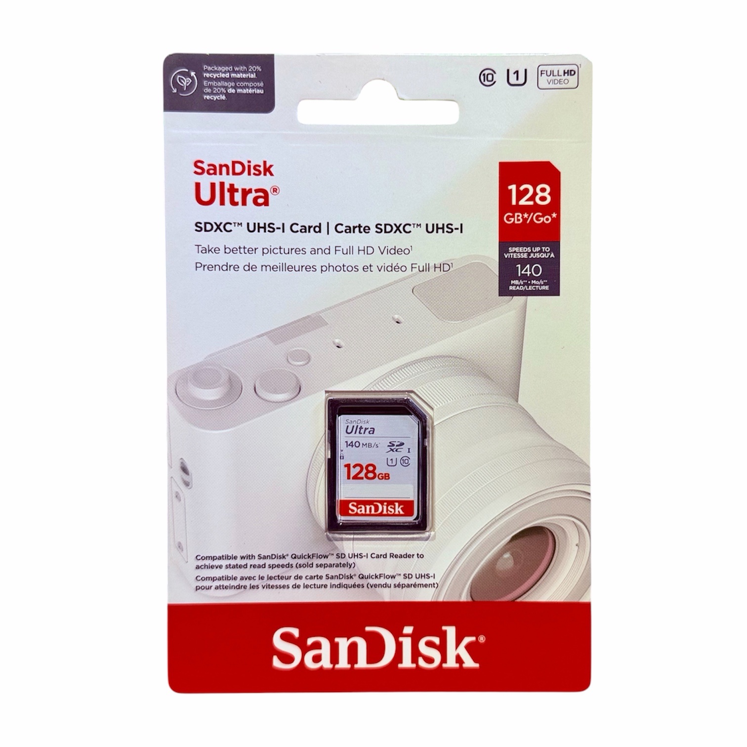SanDisk 128GB Ultra SDXC UHS-I Camera Memory Card - 140MB/s